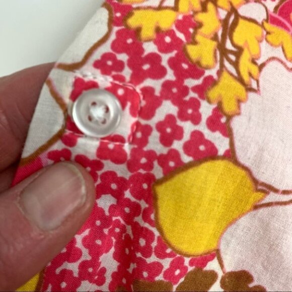 Jules & James Pink Floral Button up Blouse Size L - Picture 5 of 9